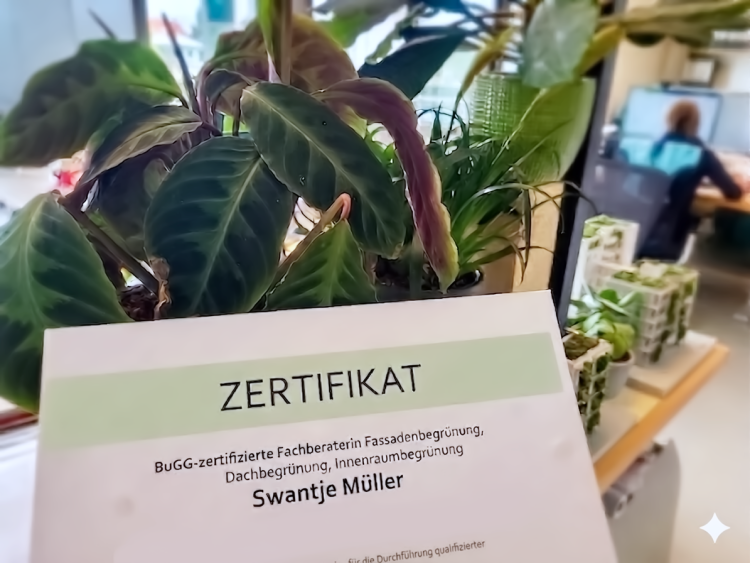 neue Expertise im Team: Fachberaterin für Gebäudegrün